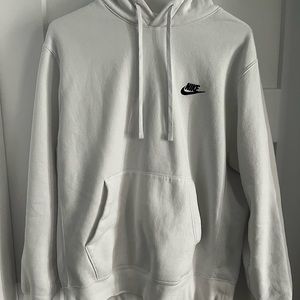 Mens white Nike hoodie